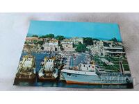 Пощенска картичка Несебър Пристанището 1985