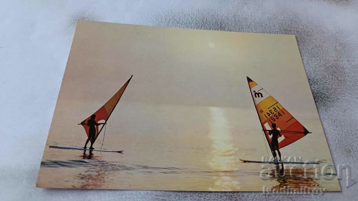 Καρτ ποστάλ Βουλγαρική Μαύρη Θάλασσα 1986