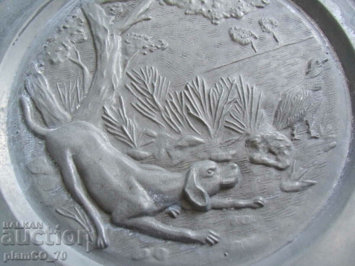 Auction No.*7517 old metal / tin panel Auction No.*7517 old metal / tin panel