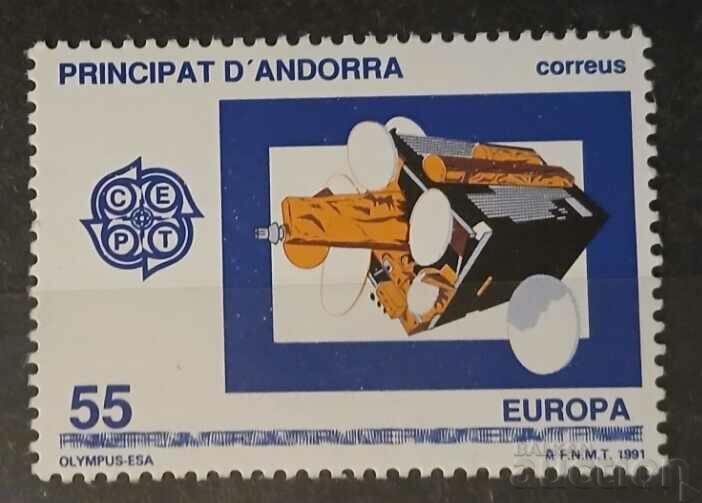 Spanish Andorra 1991 Europe CEPT Space MNH