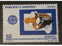 Spaniolă Andorra 1991 Europa CEPT Space MNH