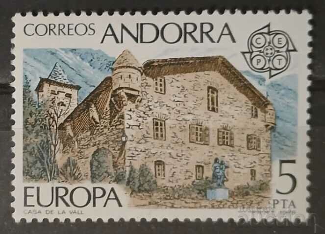Испанска Андора 1978 Европа CEPT Сгради MNH