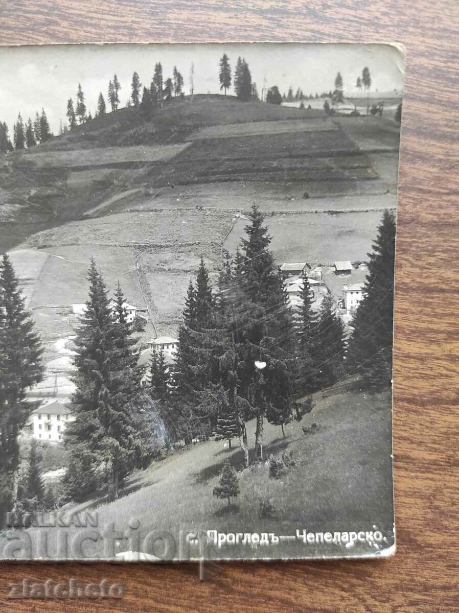 Auction  Postal card Kingdom of Bulgaria - Progled village - Chepelarsko