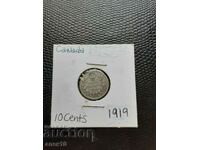 Канада  10  цент   1919