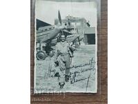 Old photo Airman. Autograph 1945