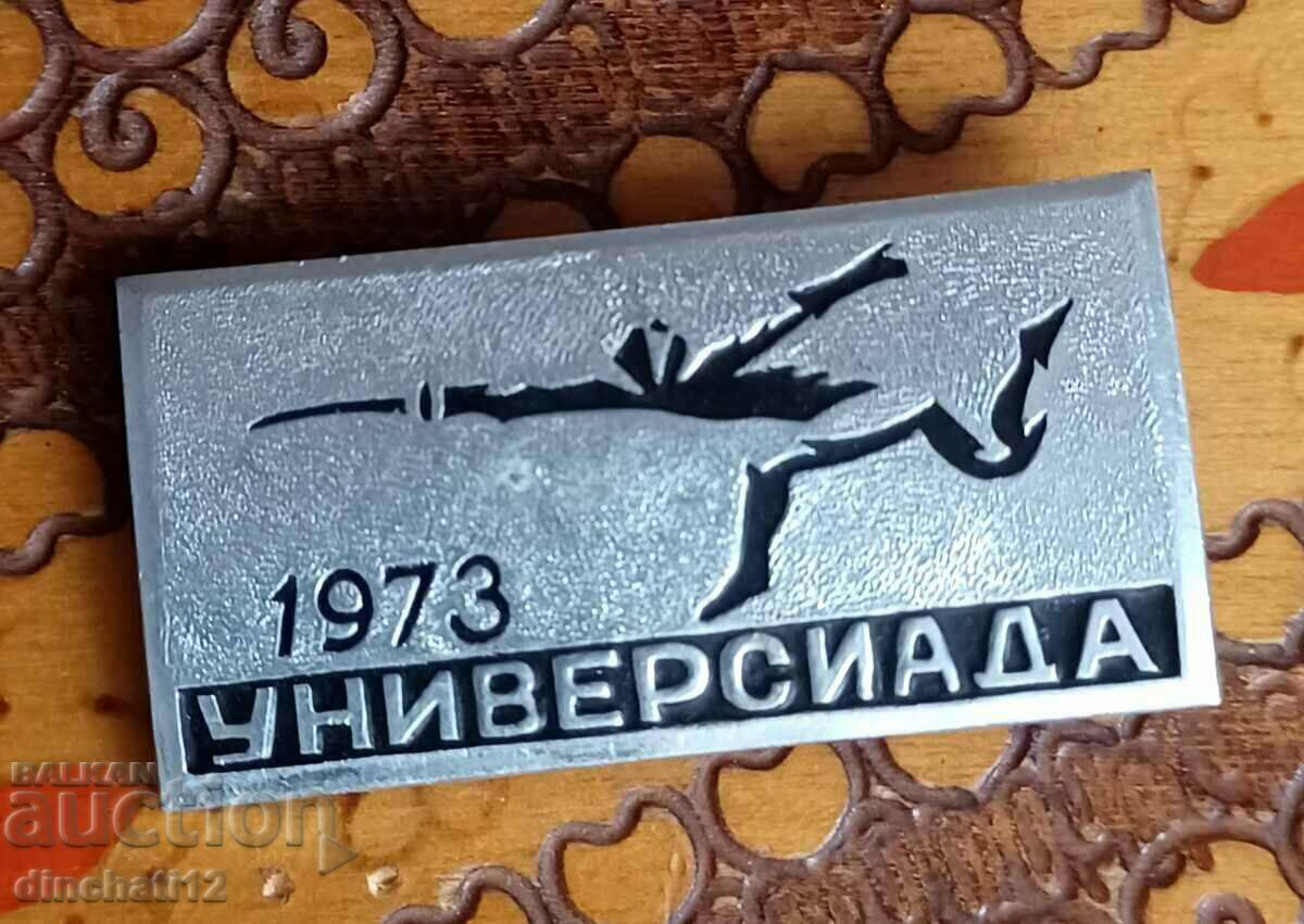 Delivery of Badge. Universiade. Fencing. Moscow. 1973 - Fencing Delivery of Badge. Universiade. Fencing. Moscow. 1973 - Fencing