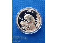 Ασημένιο νόμισμα "Chinese Panda", 1 oz, 1999