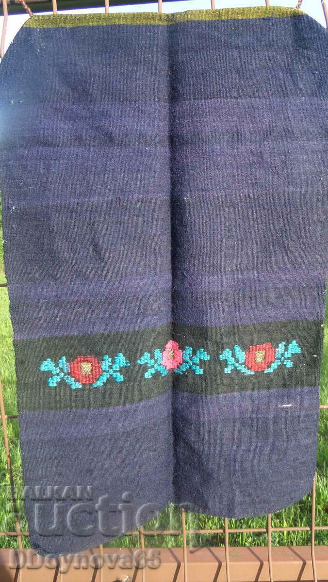 Old handwoven woolen apron