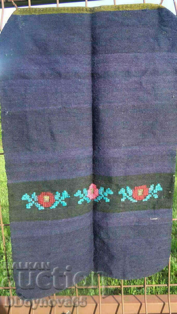 Old handwoven woolen apron