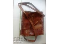 Women's leather satchel bag