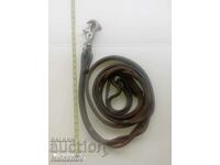Leash for a dog natural healthy leather