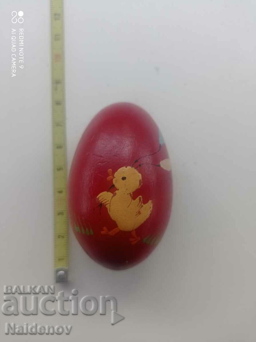 Hand painted wooden Easter egg