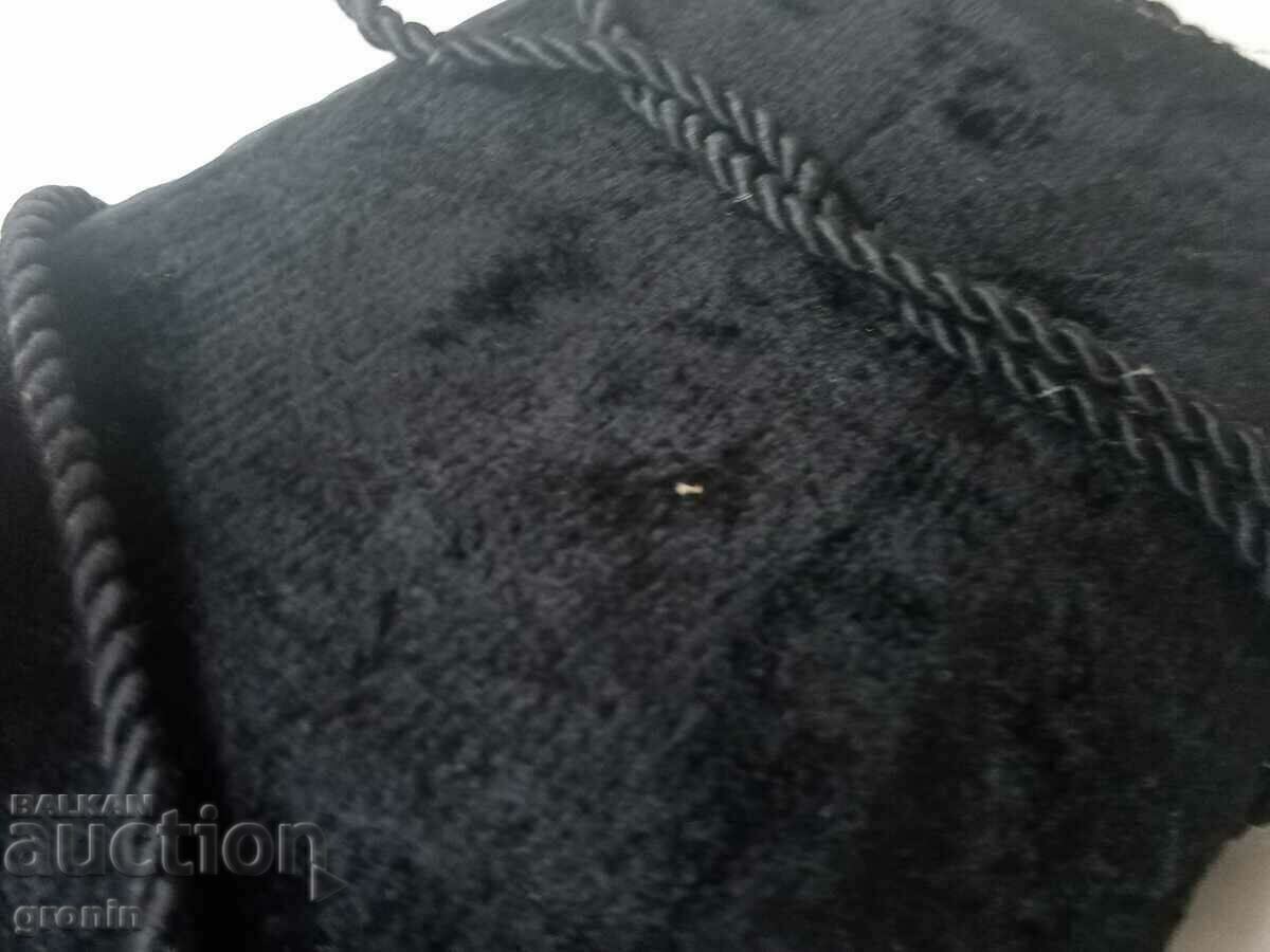 From my aunt's dresser, bag silver, tinsel, vintage velvet with price 50.00 BGN | € 25.56