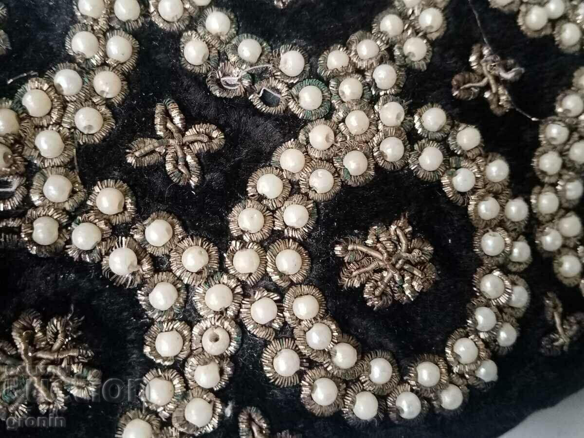 From my aunt's dresser, bag silver, tinsel, vintage velvet - 7