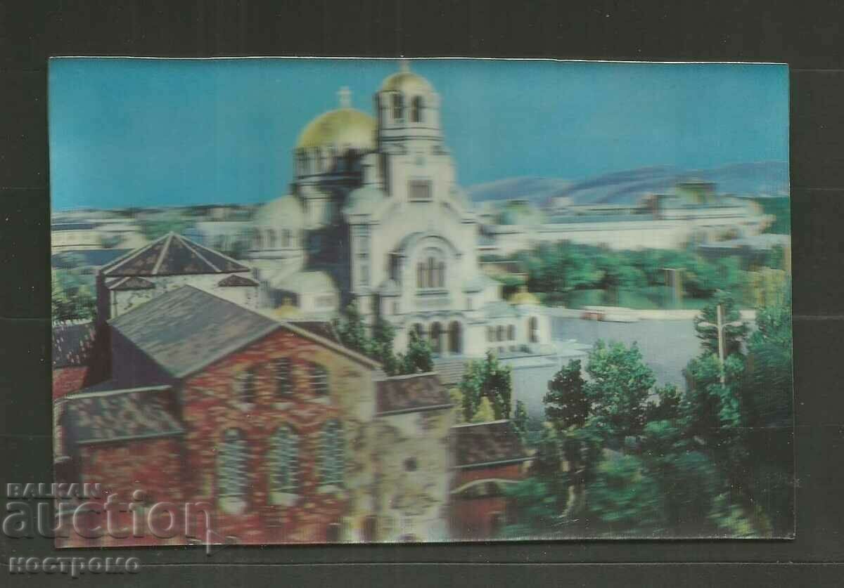 Stereo Aleksander Nevsky - Sofia Post card Bulgaria - A 3736 Stereo Aleksander Nevsky - Sofia Post card Bulgaria - A 3736