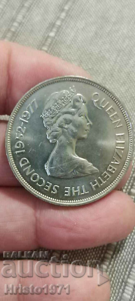 50 pence 1977 Falkland Islands with price 25.00 BGN | € 12.78