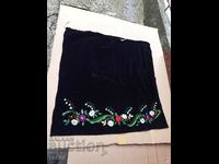 Authentic velvet apron with embroidery. Costumes