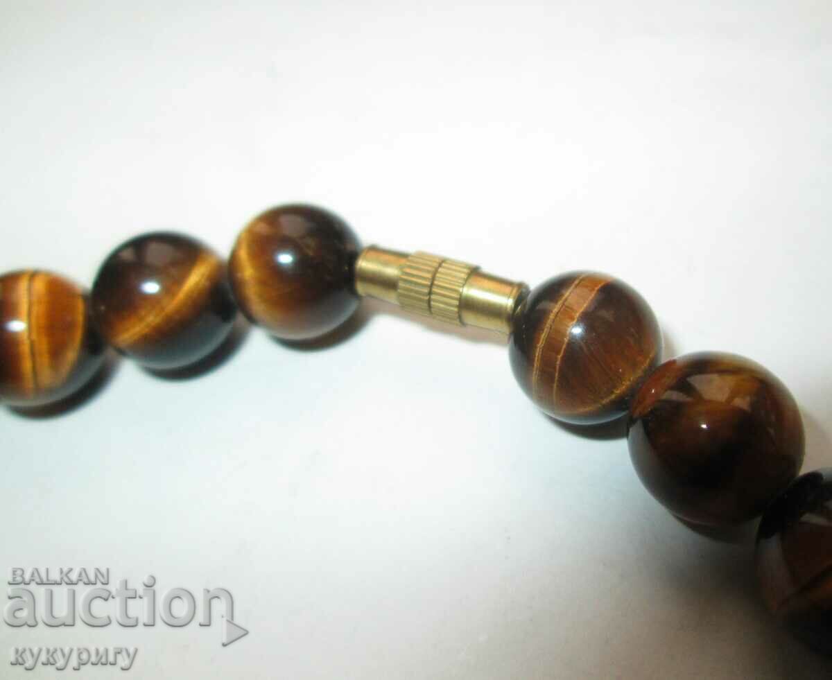 Auction  Women's necklace necklace choker made of natural Tiger's eye