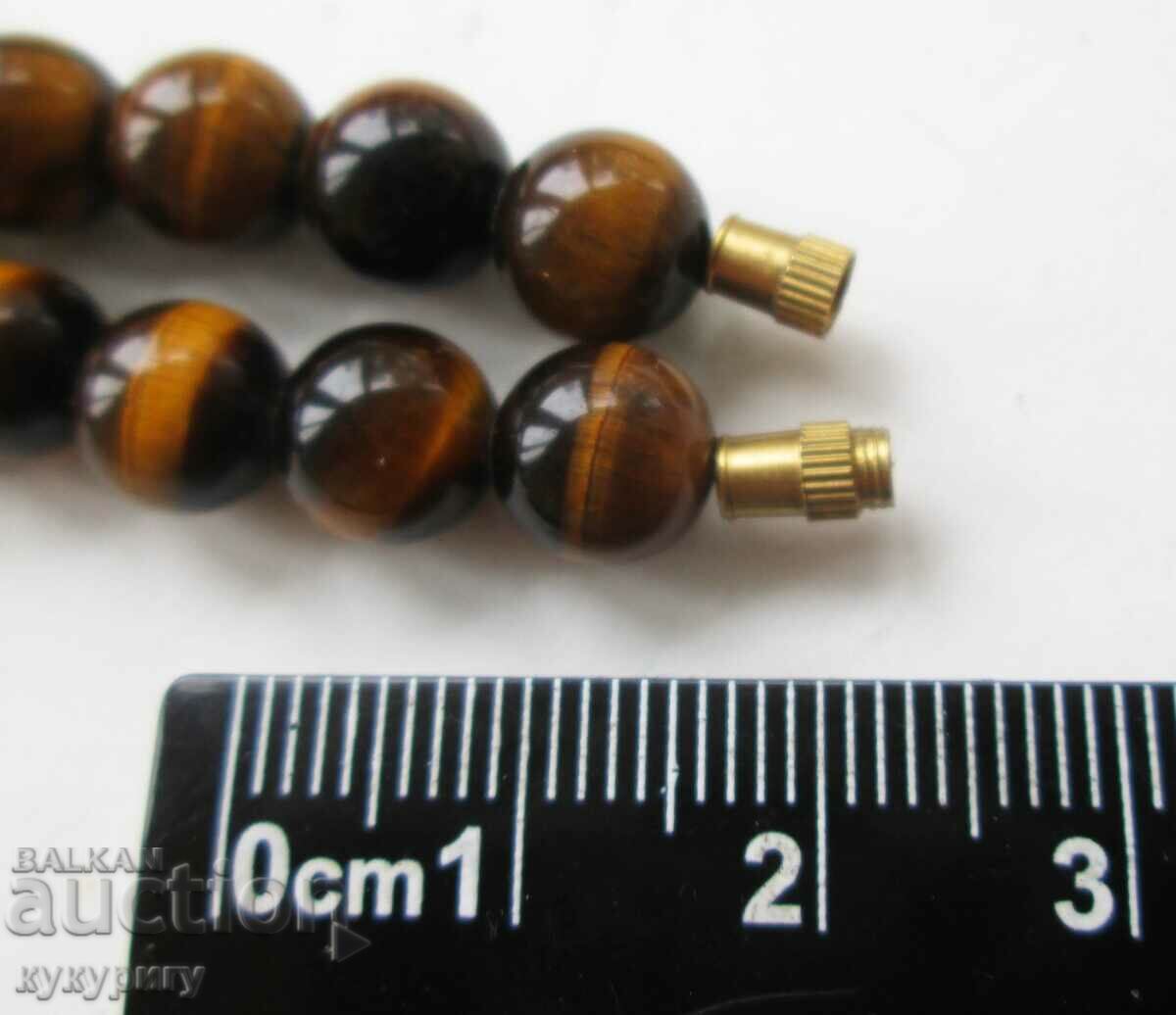 Delivery of Women's necklace necklace choker made of natural Tiger's eye