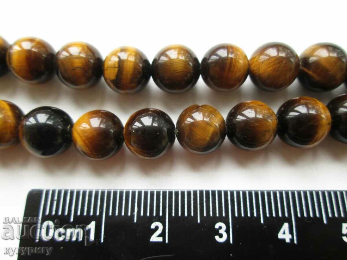 Women's necklace necklace choker made of natural Tiger's eye - 5