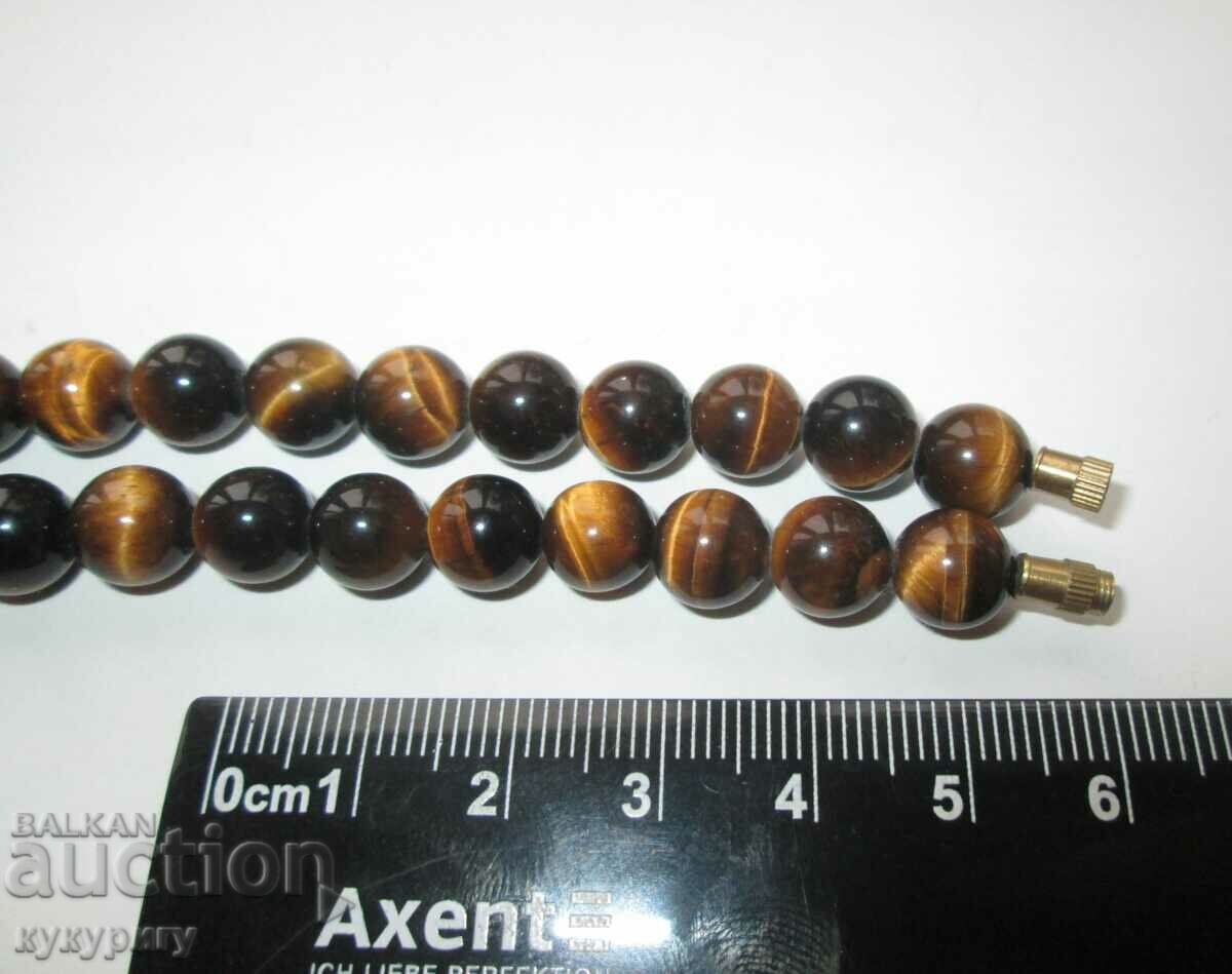 Women's necklace necklace choker made of natural Tiger's eye - 6