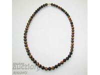 Women's necklace necklace choker made of natural Tiger's eye