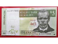 Banknote-Malawi-5 Kwacha 1989