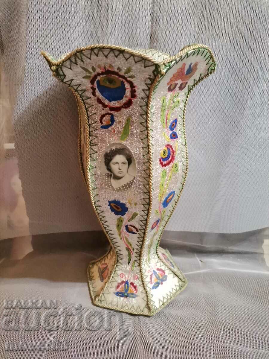 Decorative vase. Handmade