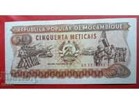 Банкнота-Мозамбик-50 метикас 1986