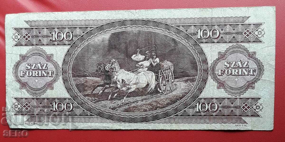Bancnota-Ungaria-100 forinti 1995