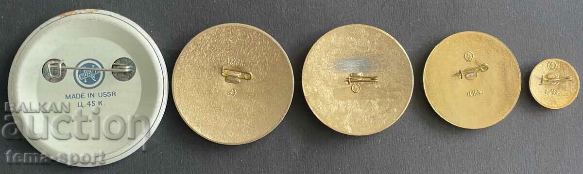 512 USSR lot of 5 Olympic signs Olympics Moscow 1980. with price 20.00 BGN | € 10.23 512 USSR lot of 5 Olympic signs Olympics Moscow 1980. with price 20.00 BGN | € 10.23