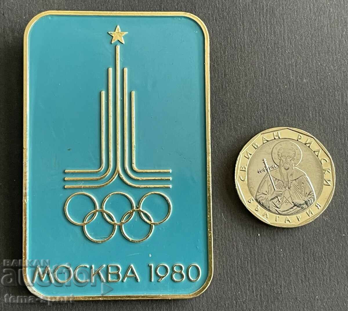 515 URSS mare insignă olimpică Jocurile Olimpice de la Moscova 1980.