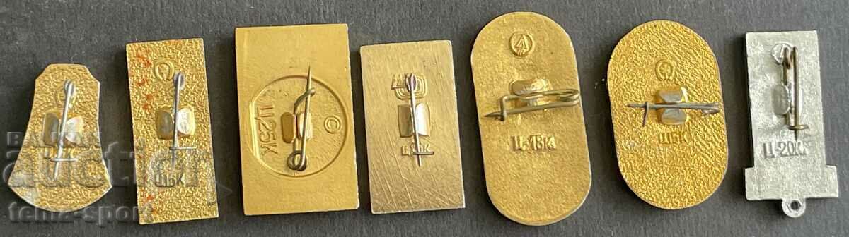 517 USSR lot of 7 Olympic signs Olympics Moscow 1980. with price 20.00 BGN | € 10.23 517 USSR lot of 7 Olympic signs Olympics Moscow 1980. with price 20.00 BGN | € 10.23
