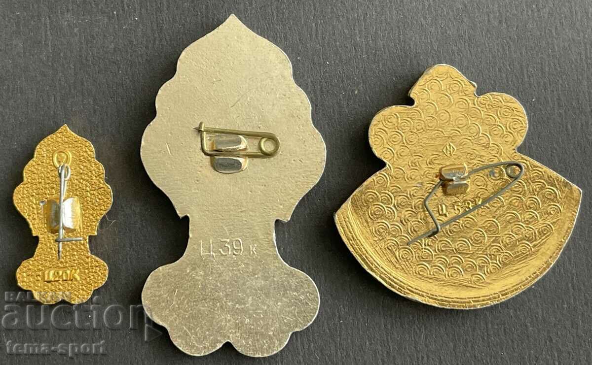 524 USSR lot of 3 Olympic signs Olympics Moscow 1980. with price 10.00 BGN | € 5.11 524 USSR lot of 3 Olympic signs Olympics Moscow 1980. with price 10.00 BGN | € 5.11