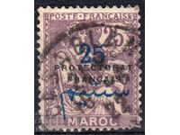Γαλλικά Ταχυδρομεία Μαρόκο-1914-Γενικό Προτεκτοράτο in/u Αλληγορία, σφραγίδα ταχυδρομείου