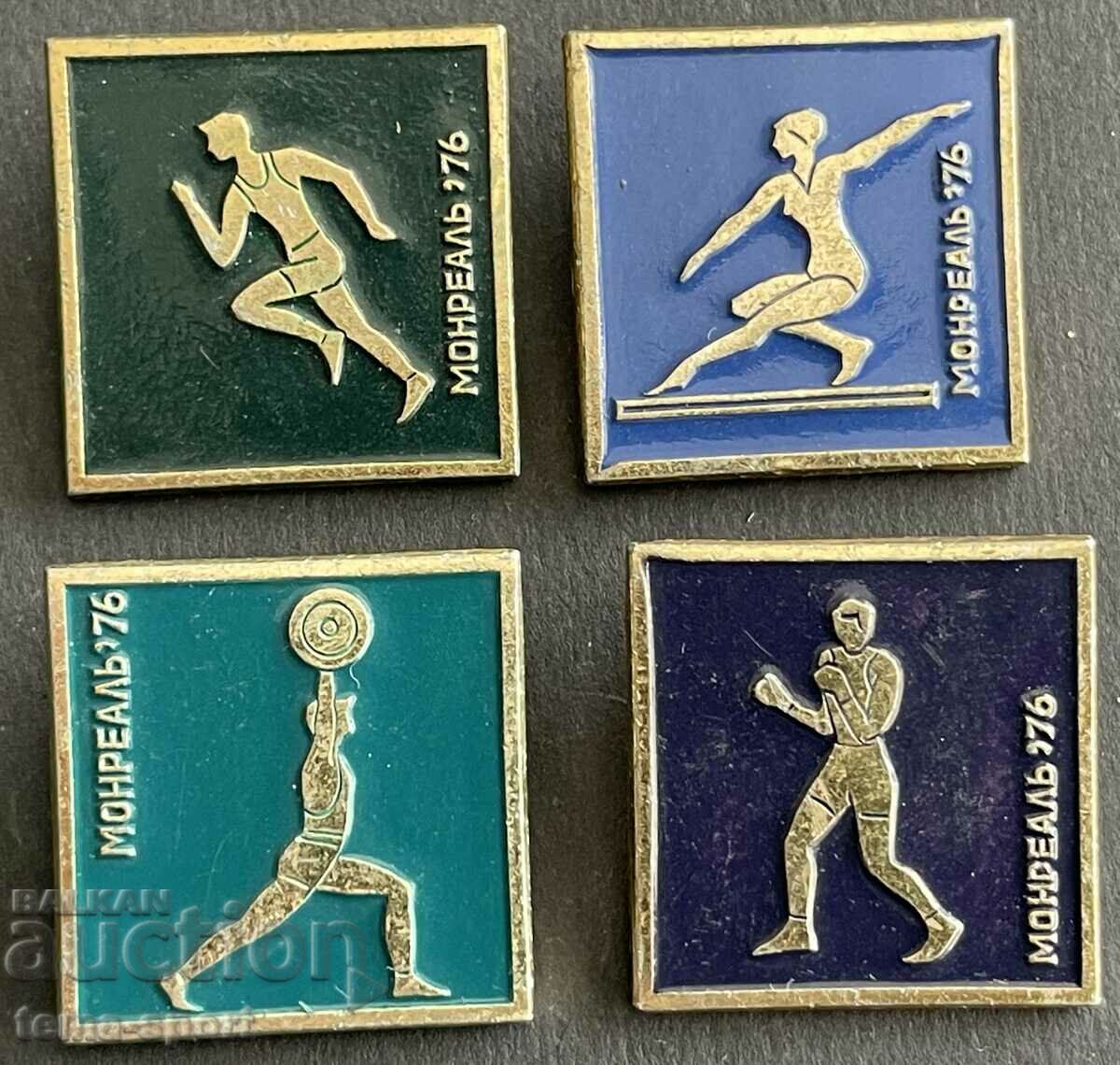 530 USSR lot of 4 Olympic signs Olympics Montreal 1976.