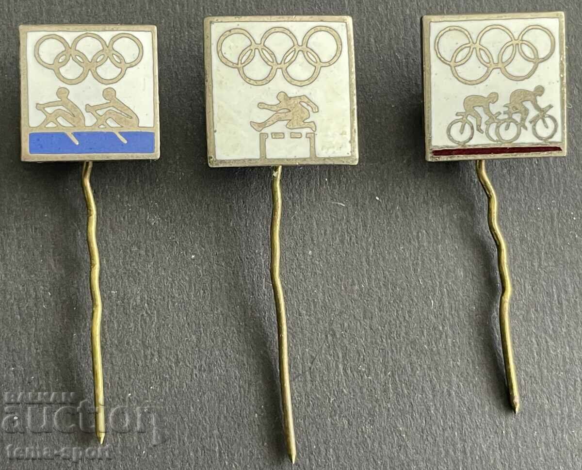 533 USSR lot of 3 Olympic signs Olympics Moscow 1980.