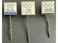 533 USSR lot of 3 Olympic signs Olympics Moscow 1980.