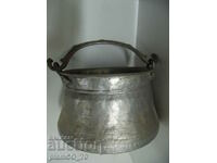 No.*7523 old small kettle / boiler - copper, tinned