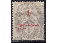 French mail Morocco-1911-Arabic letterhead in/out Allegory, clean