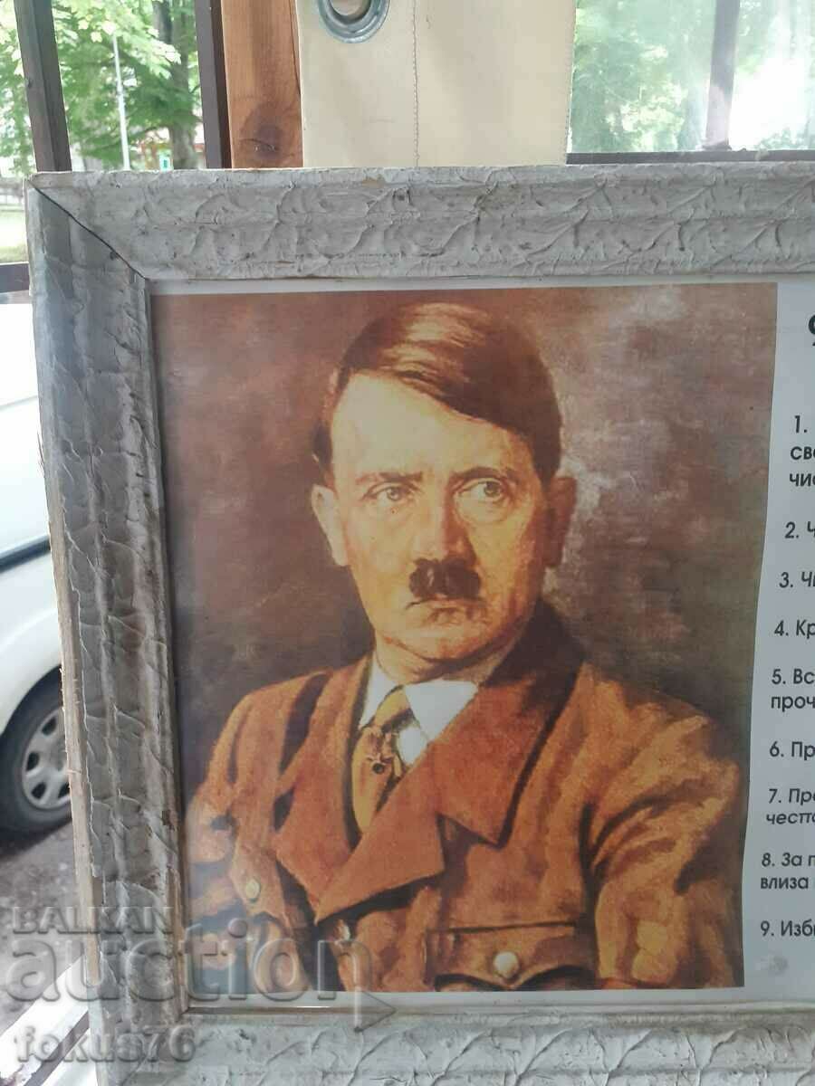 Poster photo picture in a frame under glass - Hitler with price 119.00 BGN | € 60.84 Poster photo picture in a frame under glass - Hitler with price 119.00 BGN | € 60.84