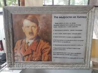 Poster photo picture in a frame under glass - Hitler