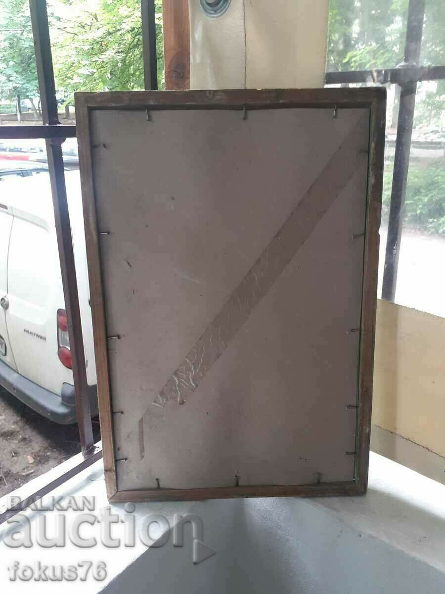 Auction  Poster photo picture in a frame under glass - Erwin Rommel