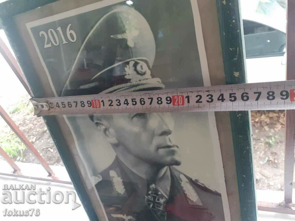 Poster photo picture in a frame under glass - Erwin Rommel - 5