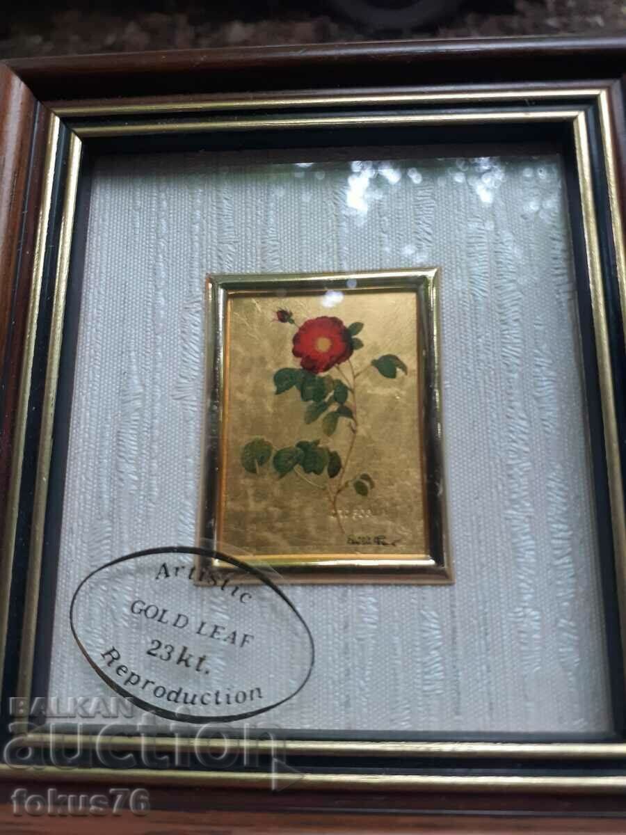 Picture miniature with gold foil signature frame with price 49.00 BGN | € 25.05