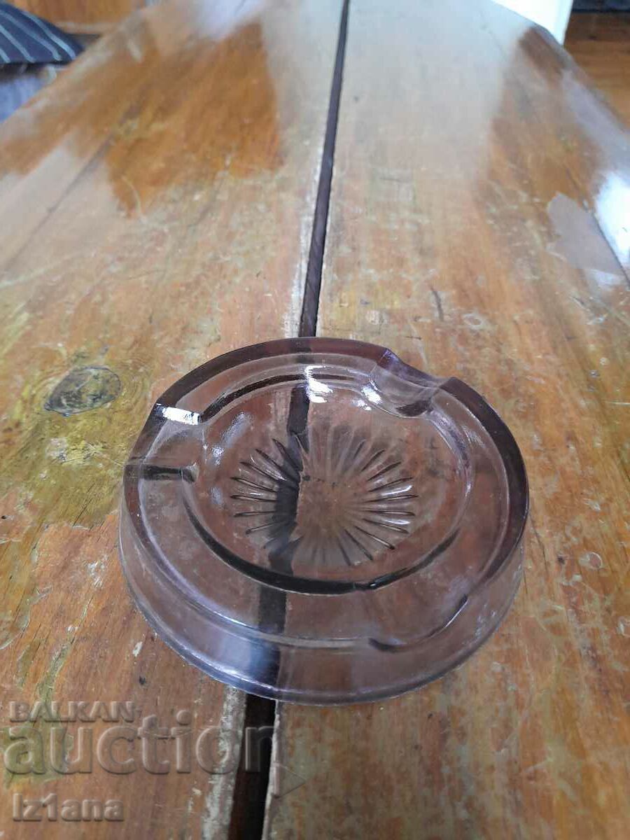Old glass ashtray with price 16.00 BGN | € 8.18