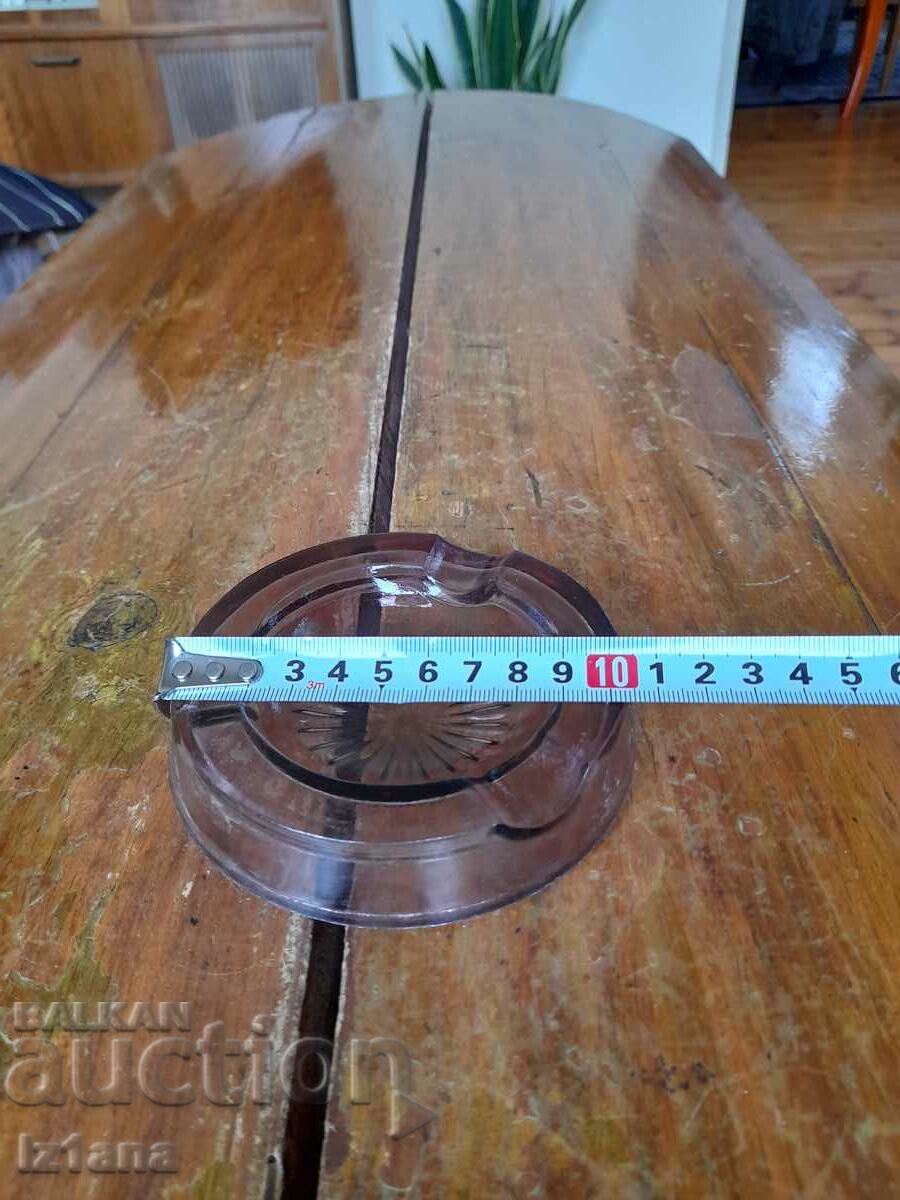 Auction  Old glass ashtray