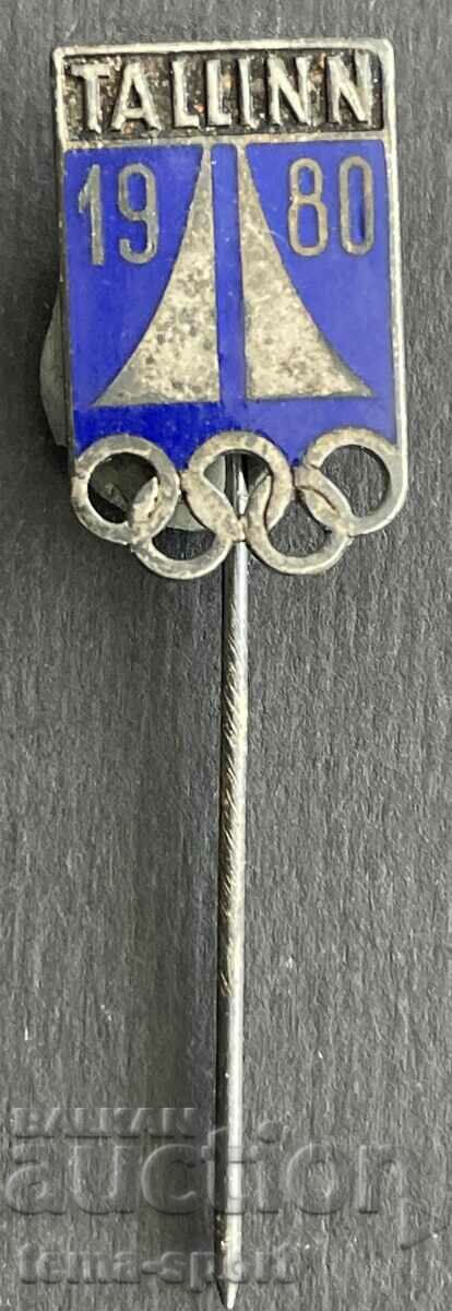 541 USSR Olympic badge Olympics Moscow Tallinn 1980. Email