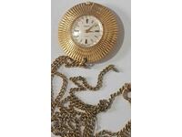 Ceas pescăruș de damă placat cu aur