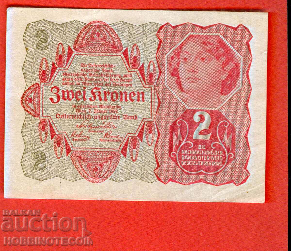 UNGARIA AUSTRIA AUSTRIA - UNGARIA - 2 - 1922 - 3